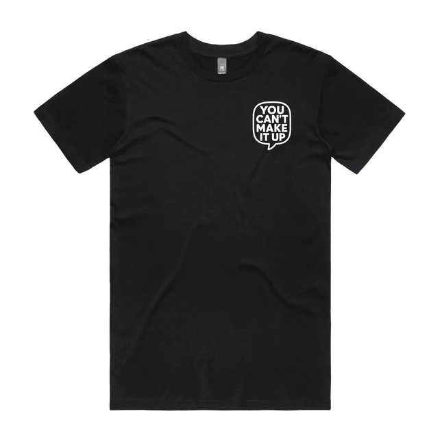 Black front flat lay