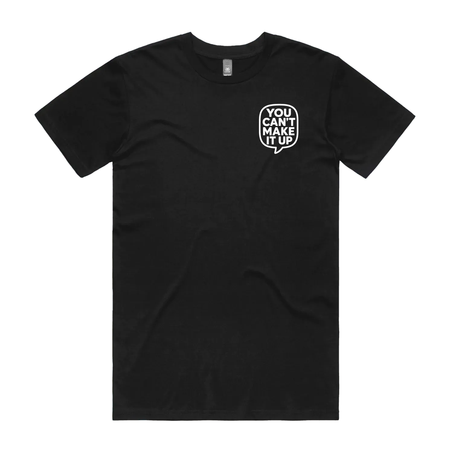 Black front flat lay