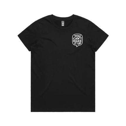 Black front flat lay