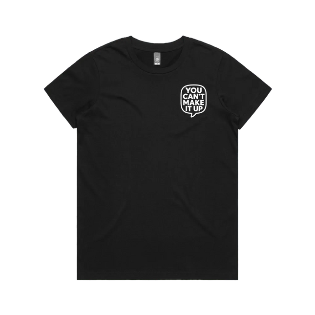 Black front flat lay