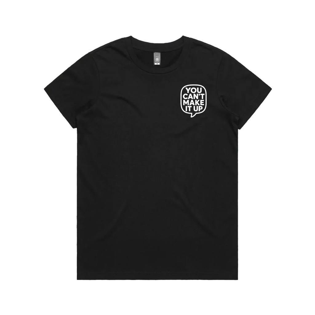 Black front flat lay