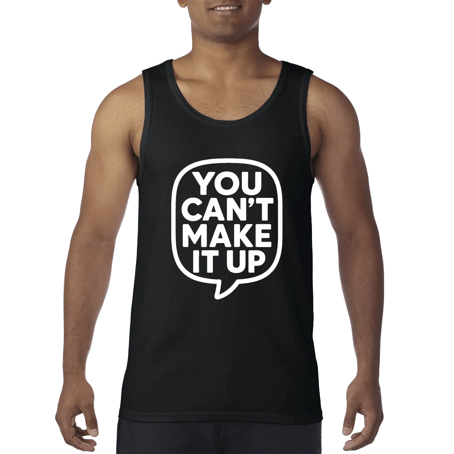Black front flat lay