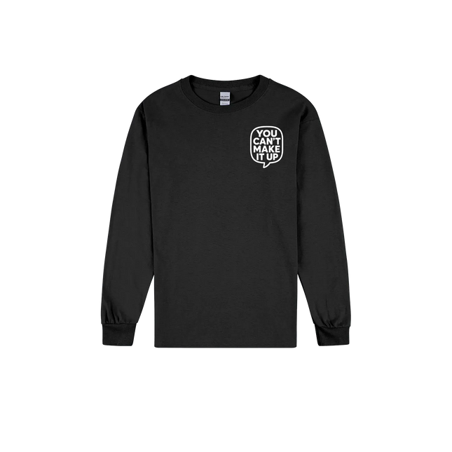 Black front flat lay