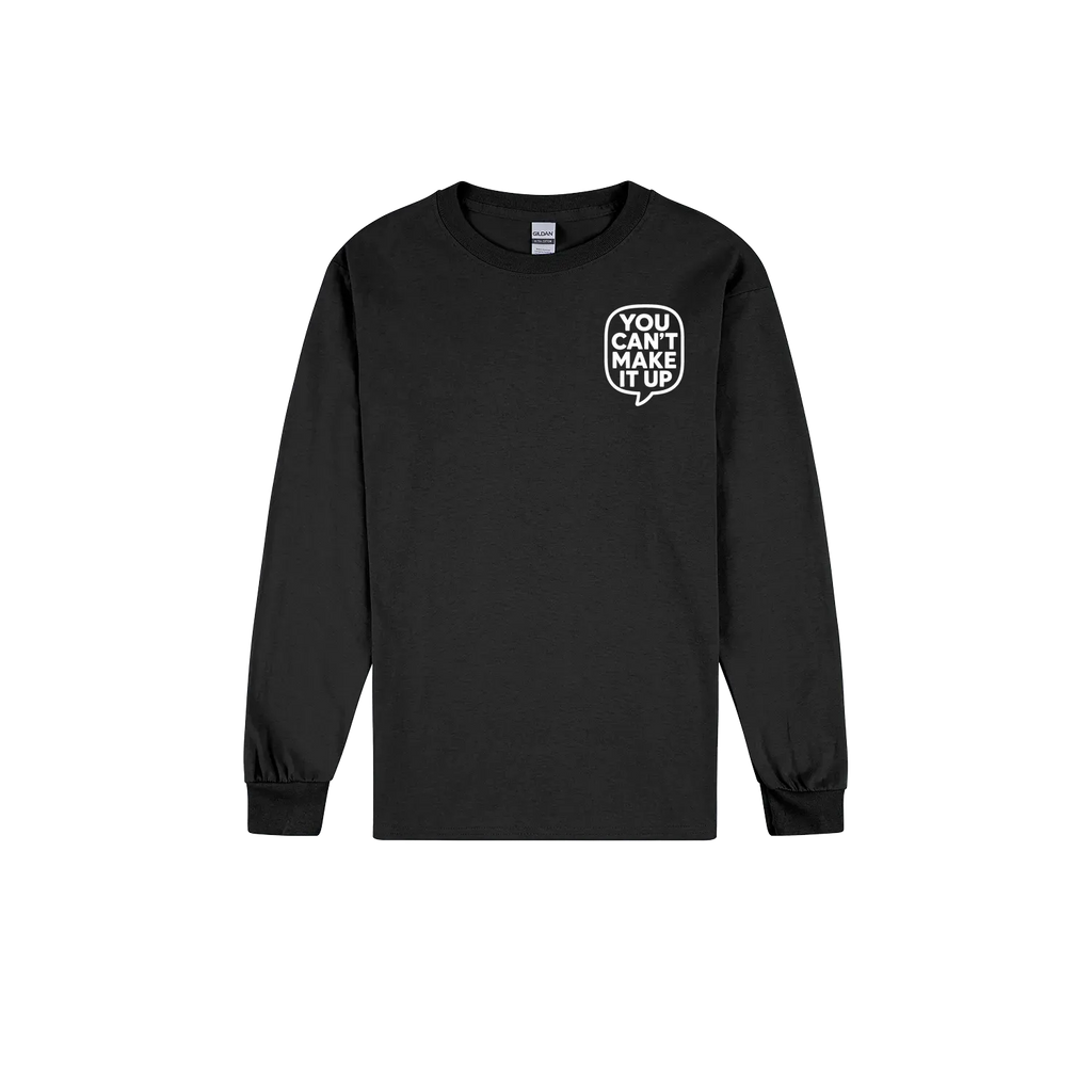 Black front flat lay