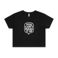 Black front flat lay