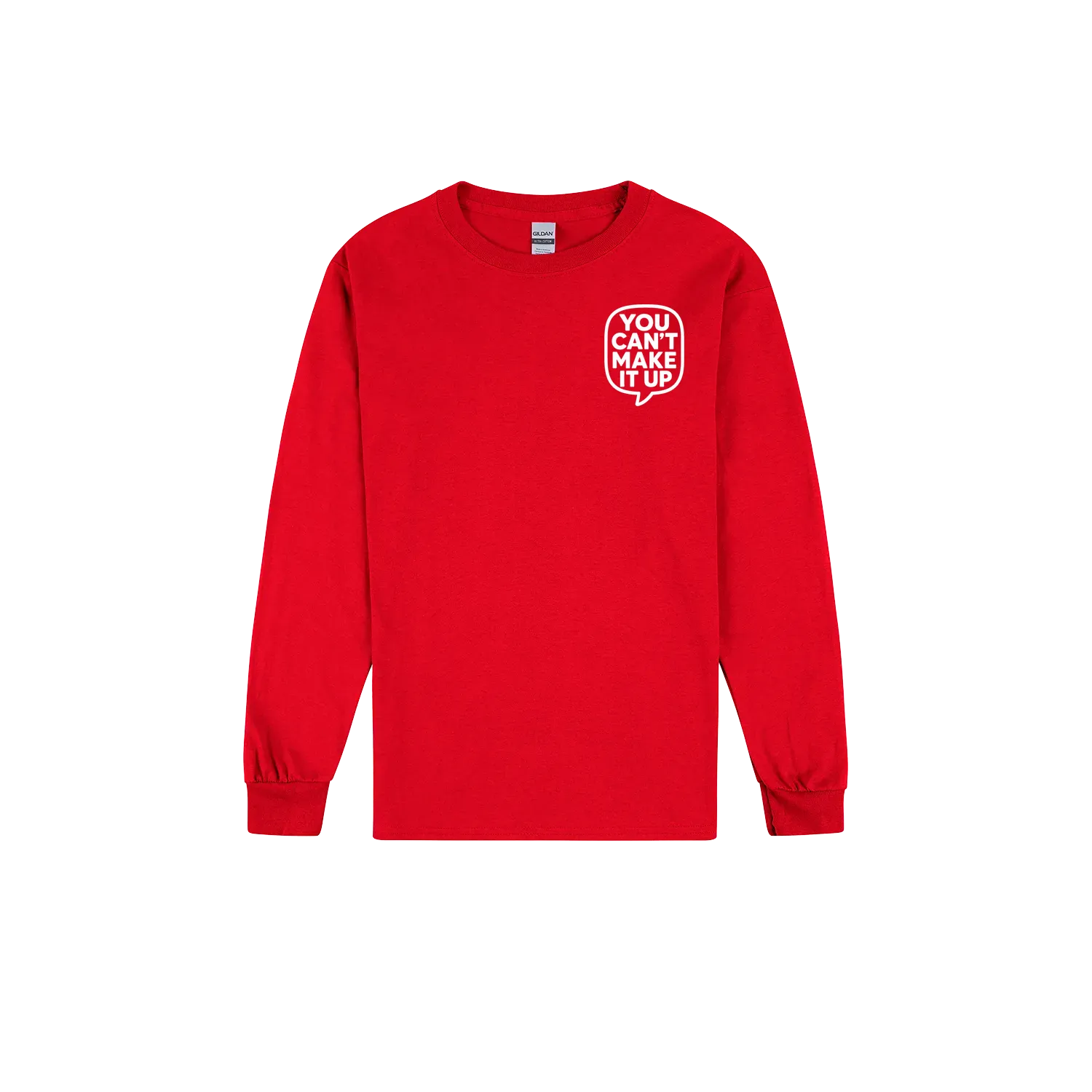 Red front flat lay