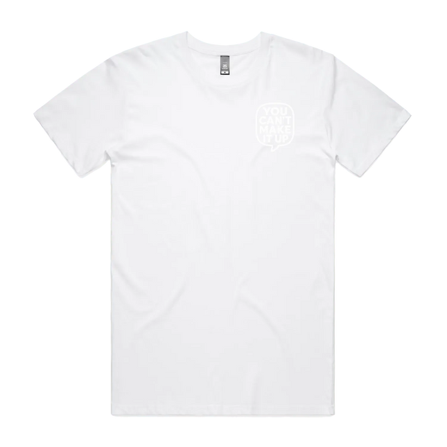 White front flat lay