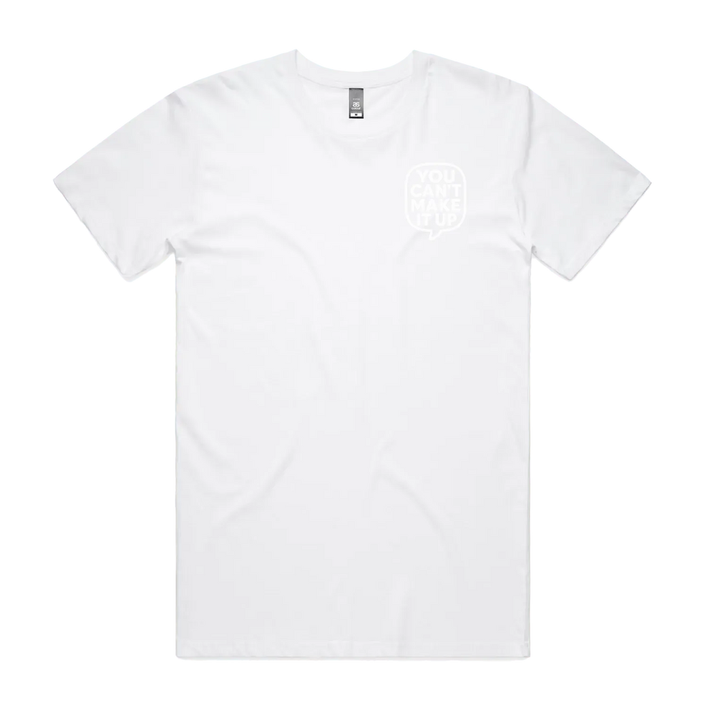 White front flat lay
