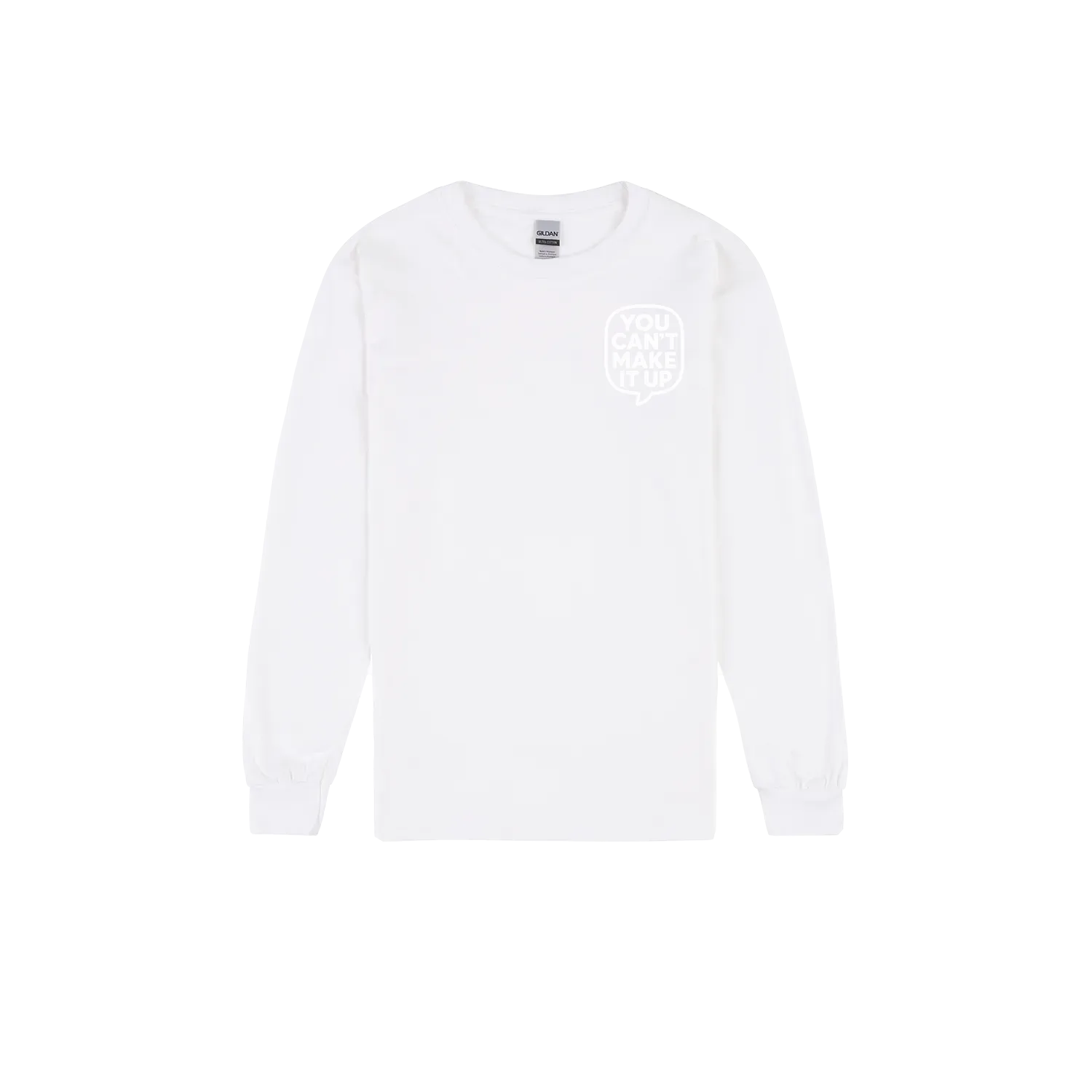 White front flat lay